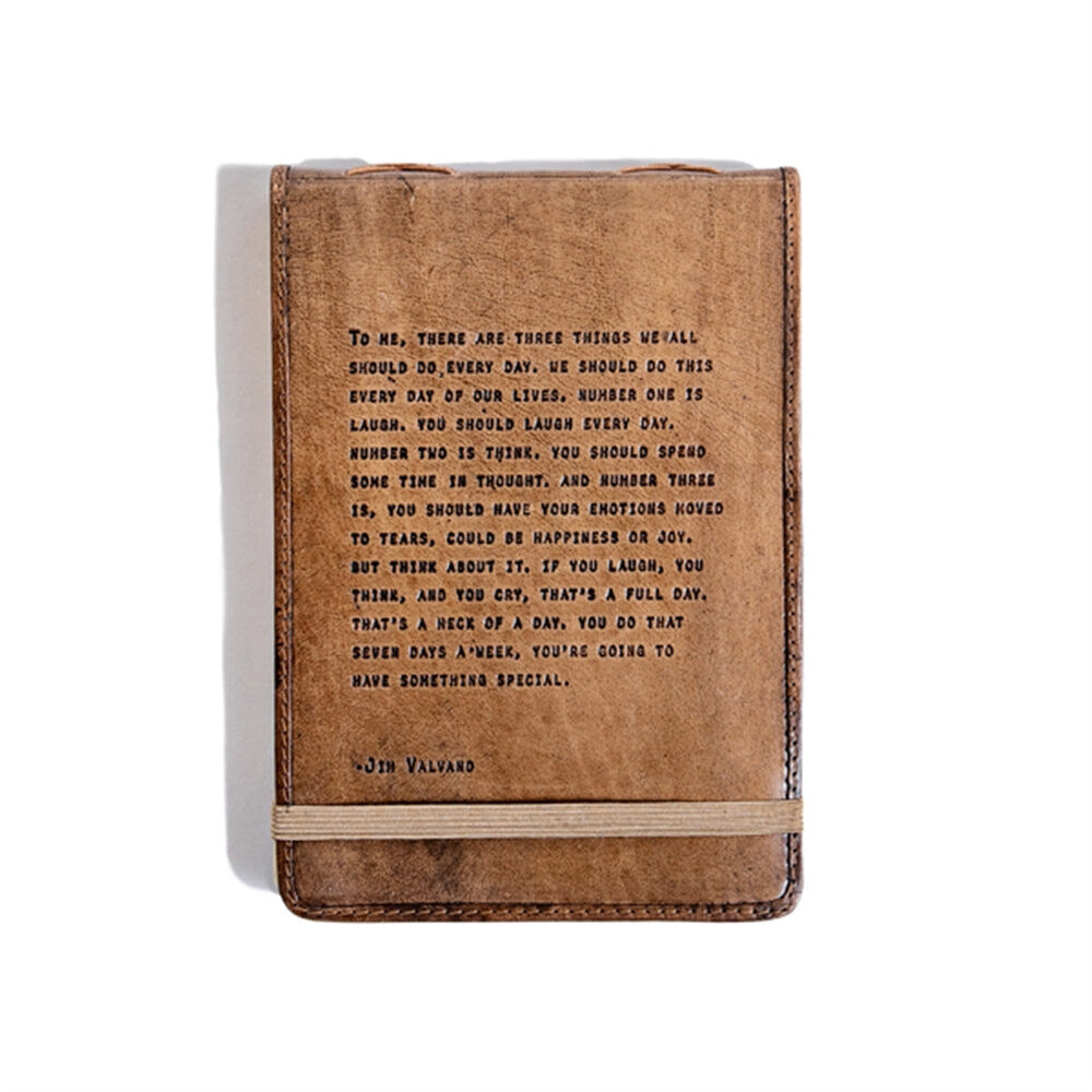 Large Jim Valvano Leather Journal - 7&quot;x9.75&quot;