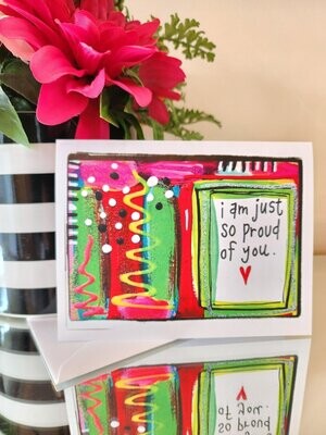 Proud of You Blank Greeting Card