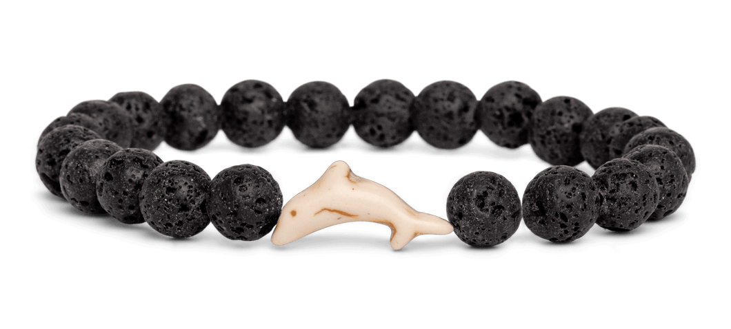 The Odyssey Bracelet - Dolphin Lava Stone