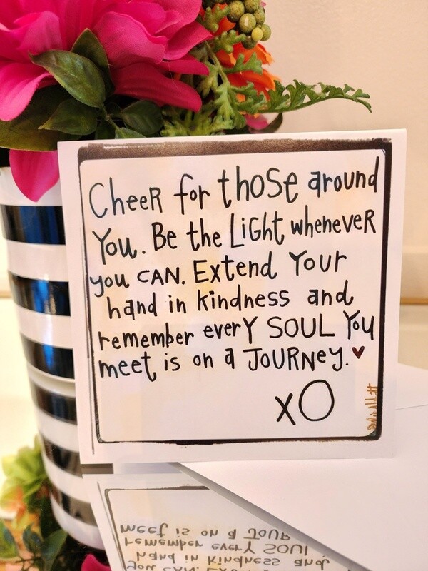 Cheer For Those Blank Greeting Card