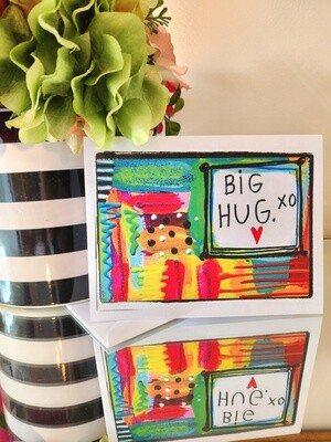 Big Hug Blank Greeting Card
