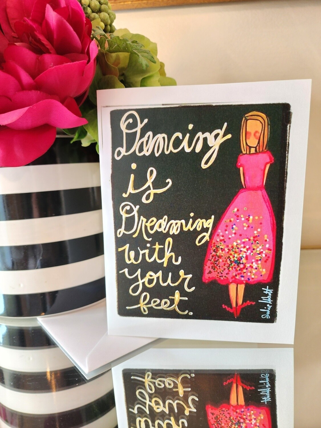 Dancing Blank Greeting Card