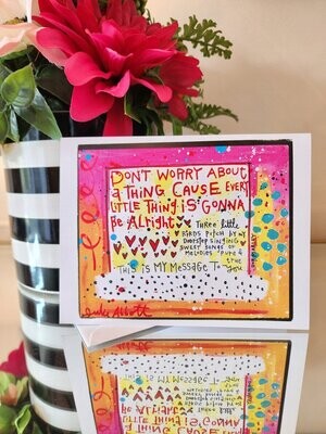 Don&#39;t Worry Blank Greeting Card