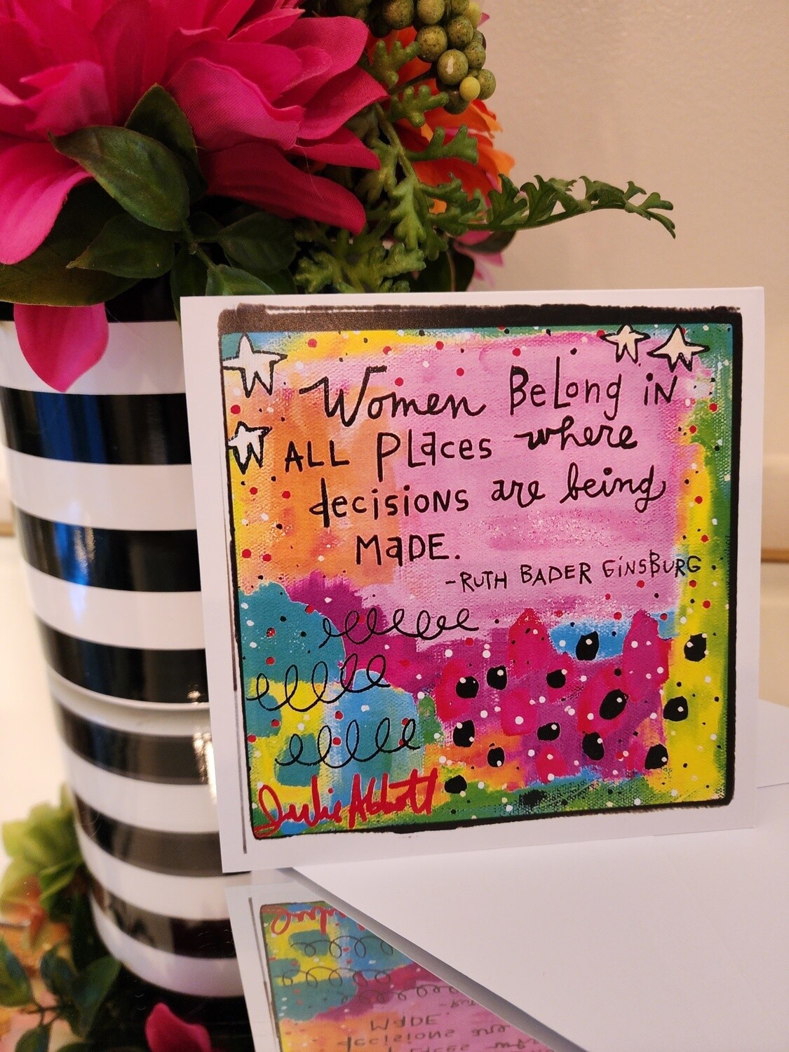 Ruth Bader Blank Greeting Card