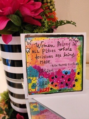 Ruth Bader Blank Greeting Card