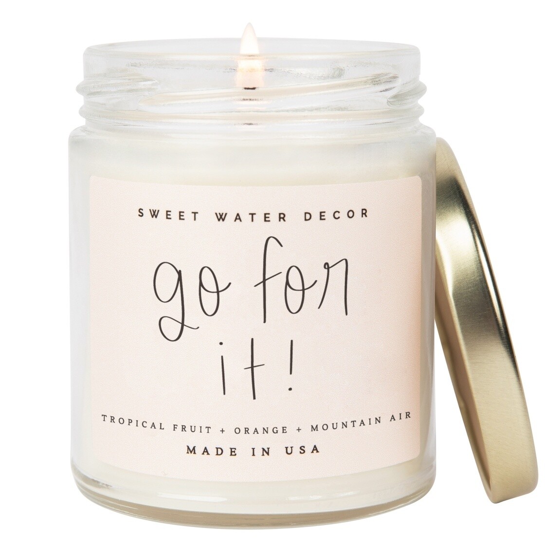 Go For It 9 oz Soy Candle