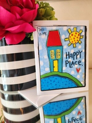 Happy Place Blank Greeting Card