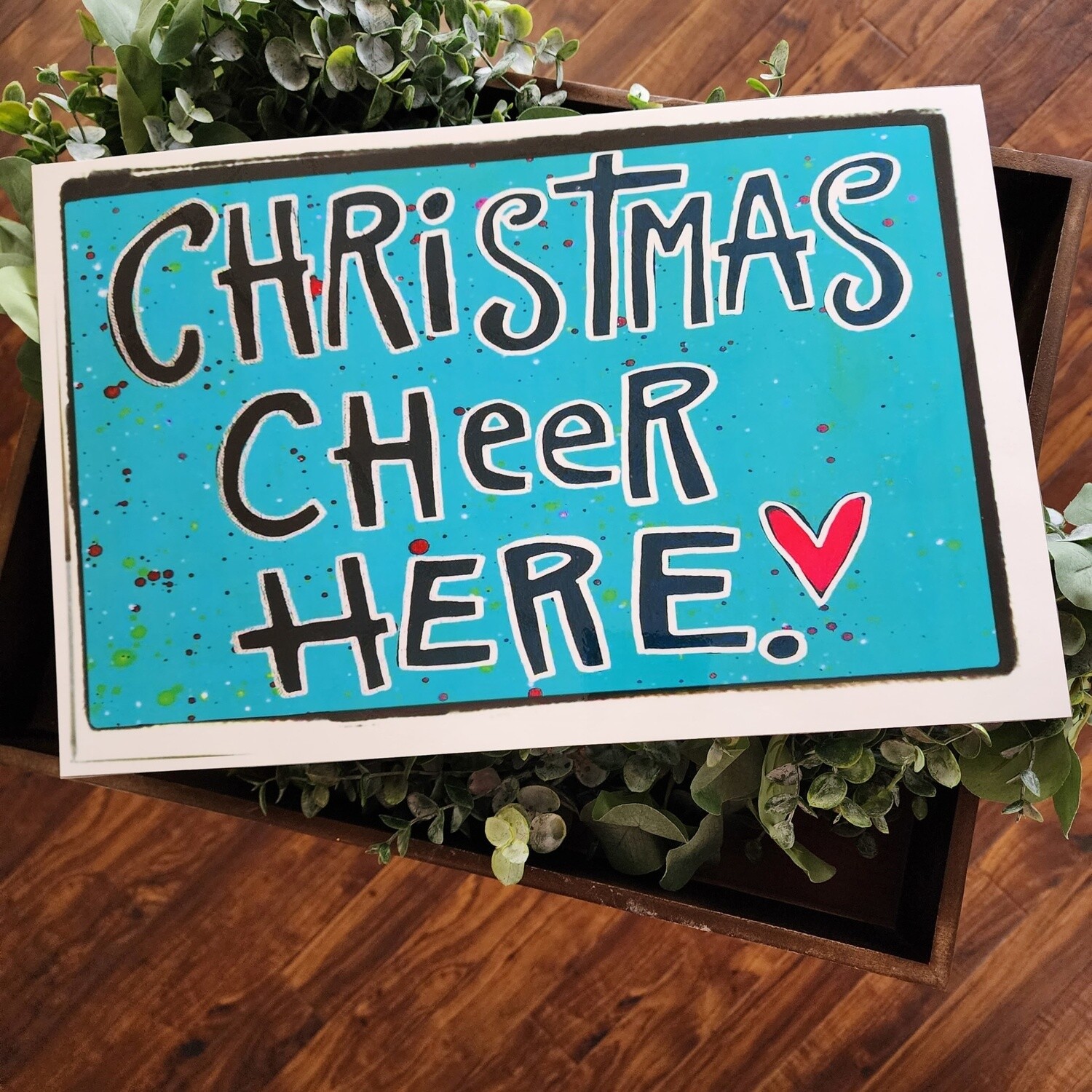 Christmas Cheer Here Insert for Acrylic Serving Tray