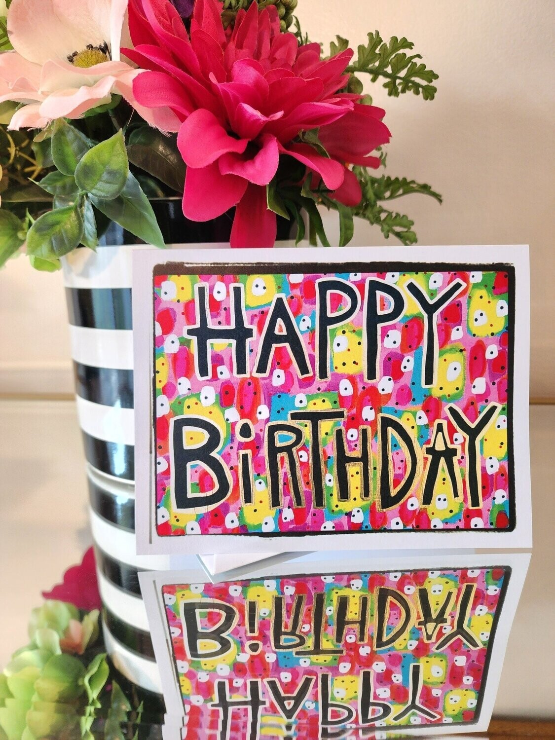 Happy Birthday Blank Greeting Card