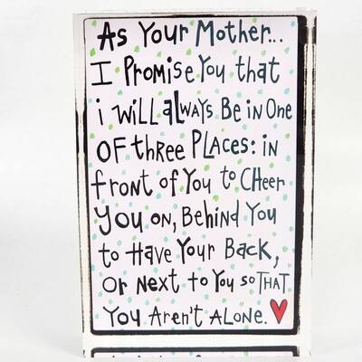 As Your Mother Acrylic Block