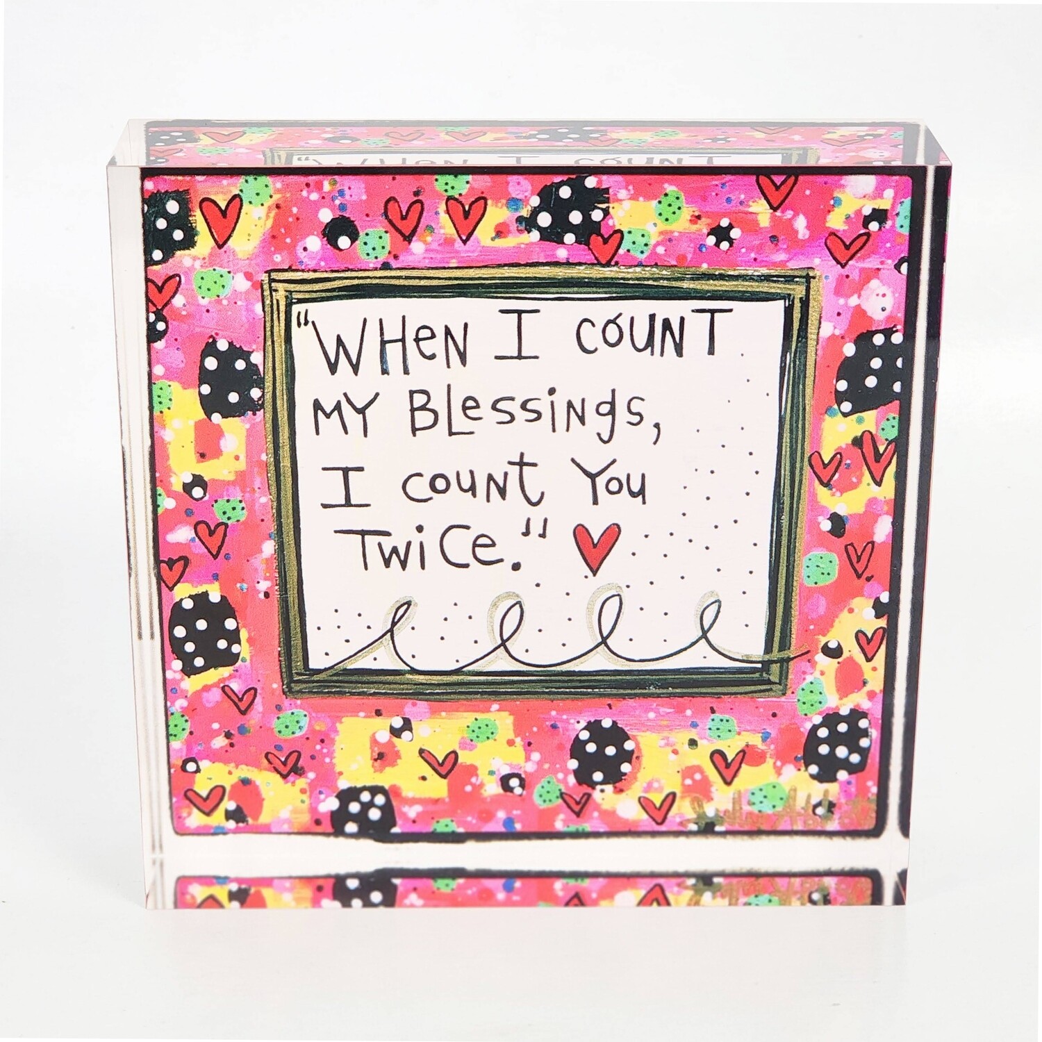 Count My Blessings Acrylic Block