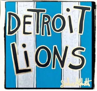 Detroit Lions Artwork by Julie Abbott
