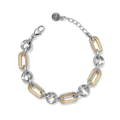 MEDICI 2 TONE LINK BRACELET