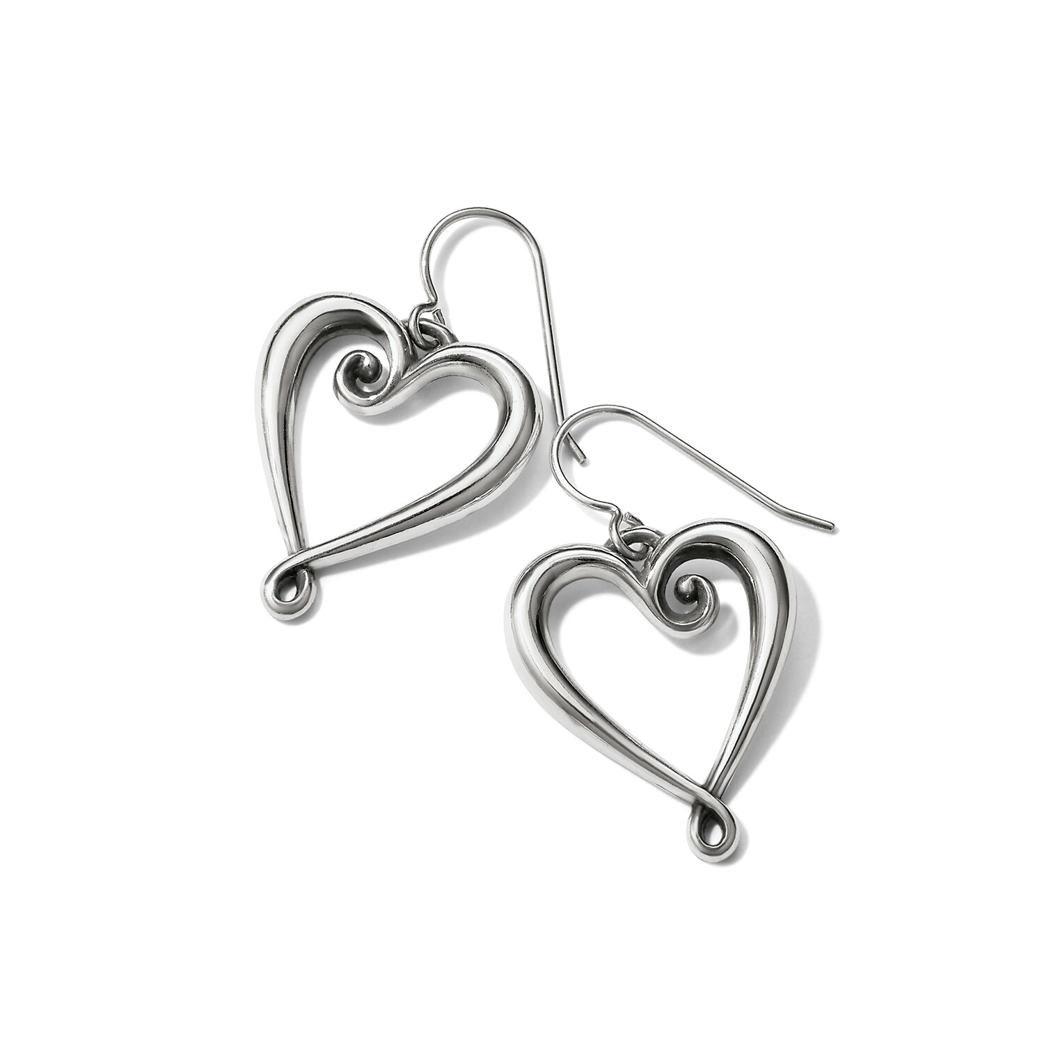 WHIMSICAL HEART FRENCH WIRE EARRING
