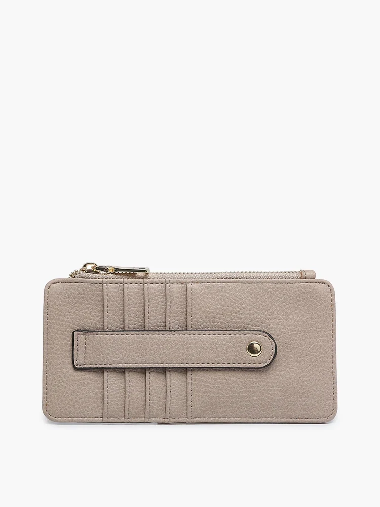 SAIGE SLIM CARD WALLET-FOG GREY