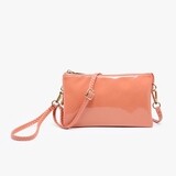 RILEY CROSSBODY-HOLOGRAPHIC CORAL