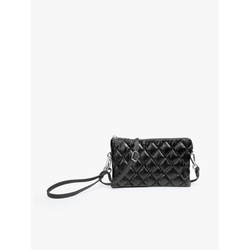 RILEY CROSSBODY-PUFFER BLACK
