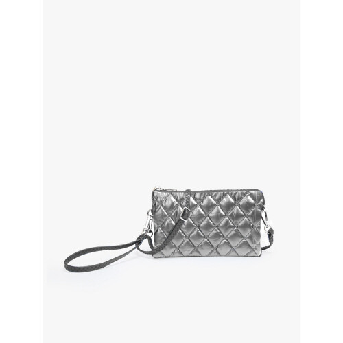 RILEY CROSSBODY-PUFFER GRAPHITE