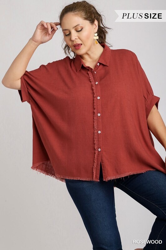 LINEN BOXY CUT TOP