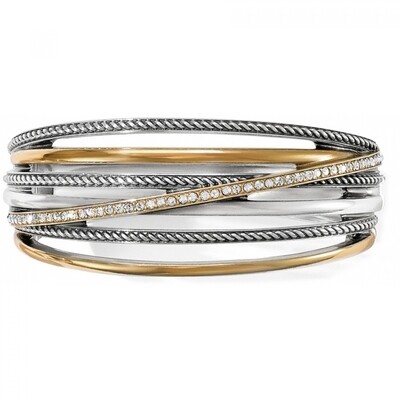 Neptune&#39;s Rings Hinged Bangle