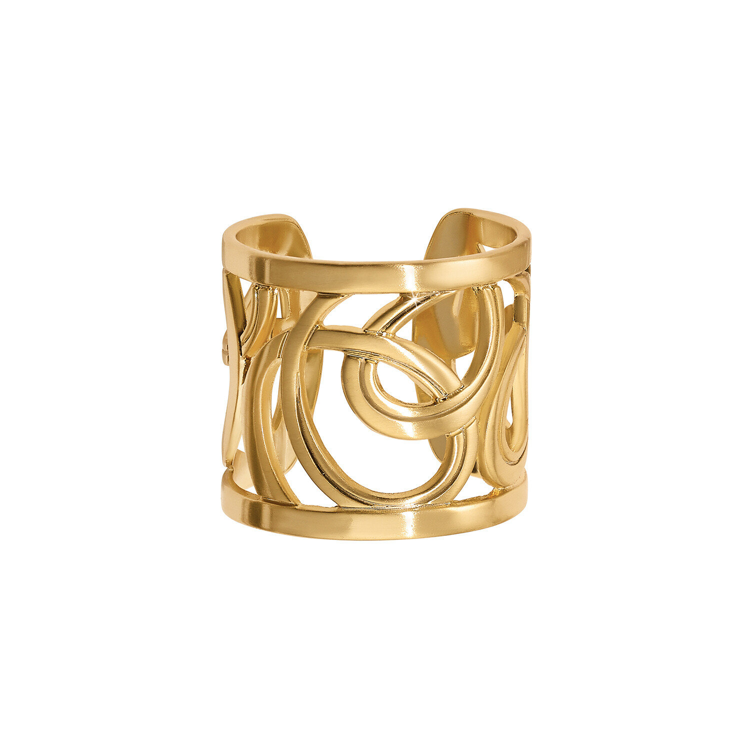 Christo Vienna Wide Ring-Gold
