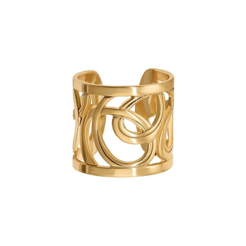 Christo Vienna Wide Ring-Gold