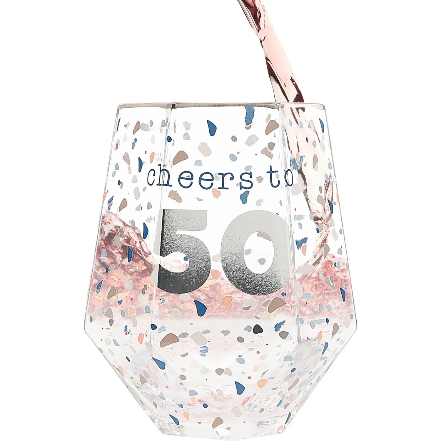 CHEERS TO 50 WINE GLASS