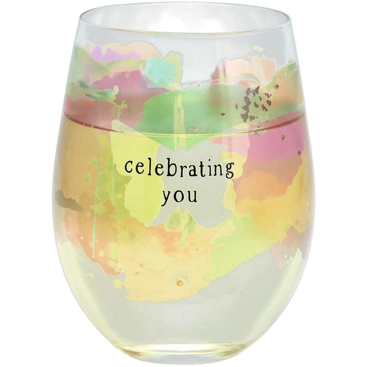 CELEBRATING YOU STEMLESS WINE GLASS