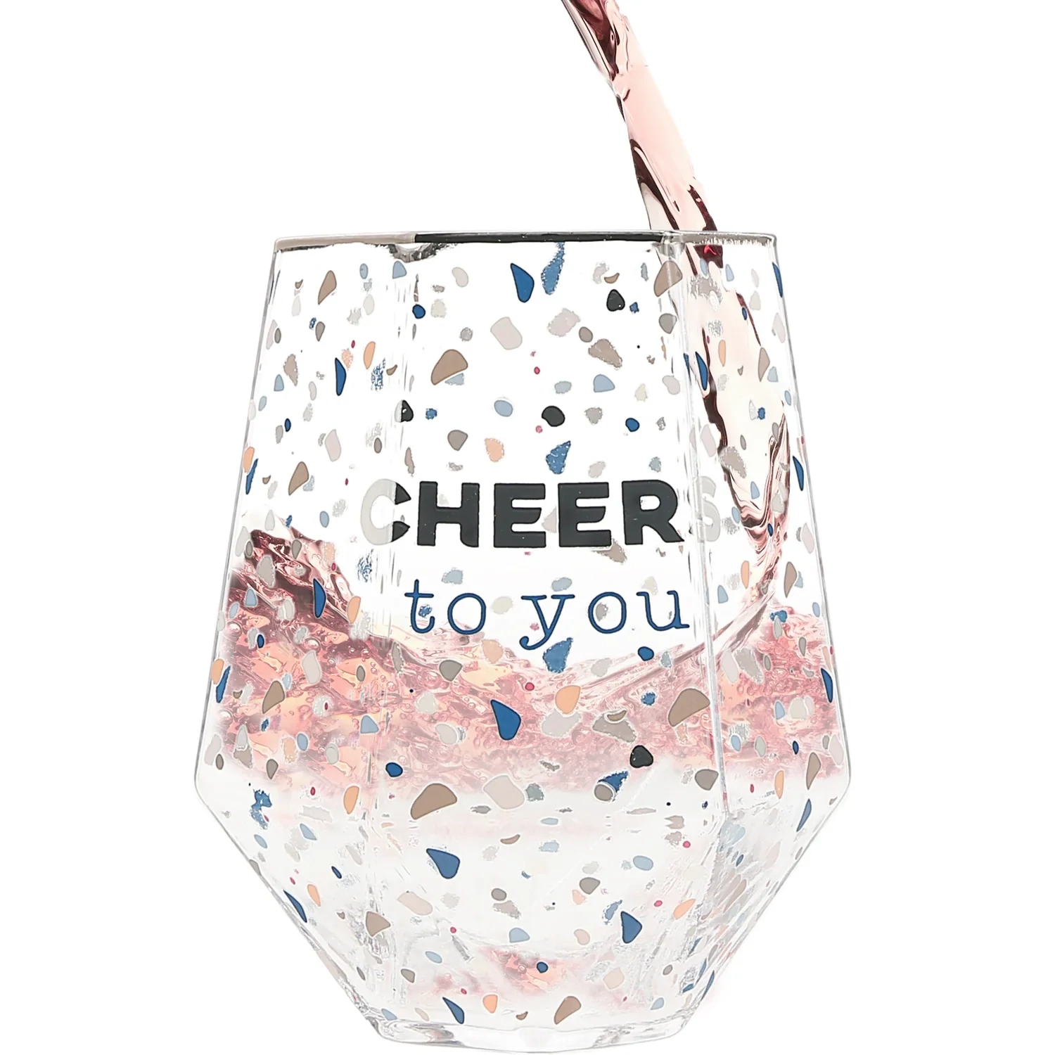 CHEERS TO YOU WINE GLASS
