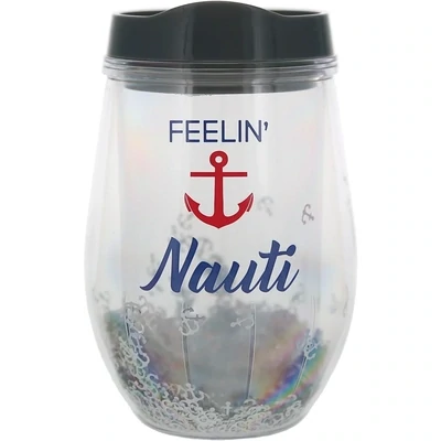 FEELIN&#39; NAUTI ACRYLIC WINE GLASS
