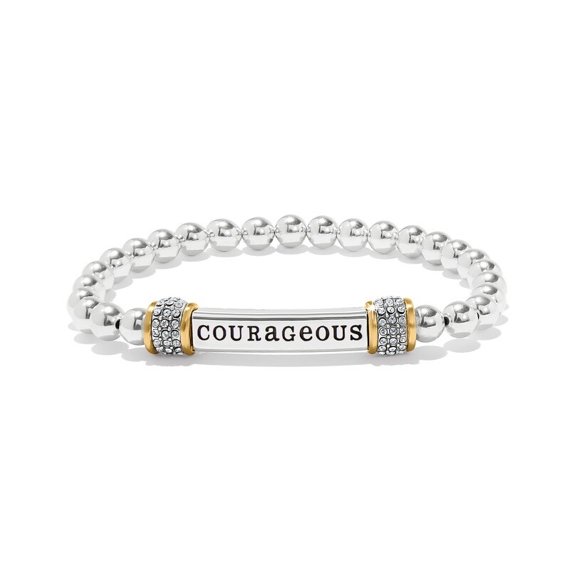 Meridian Courageous 2Tone Stretch Bracelet
