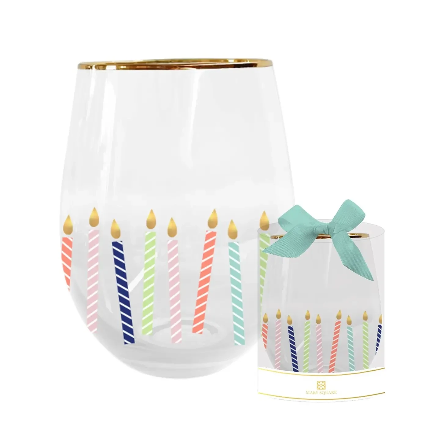 CANDLES STEMLESS WINEGLASS