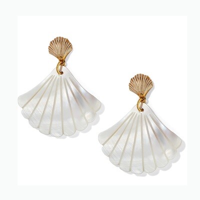 Sunset Cove Mother Of Pearl Shell Post Earrings