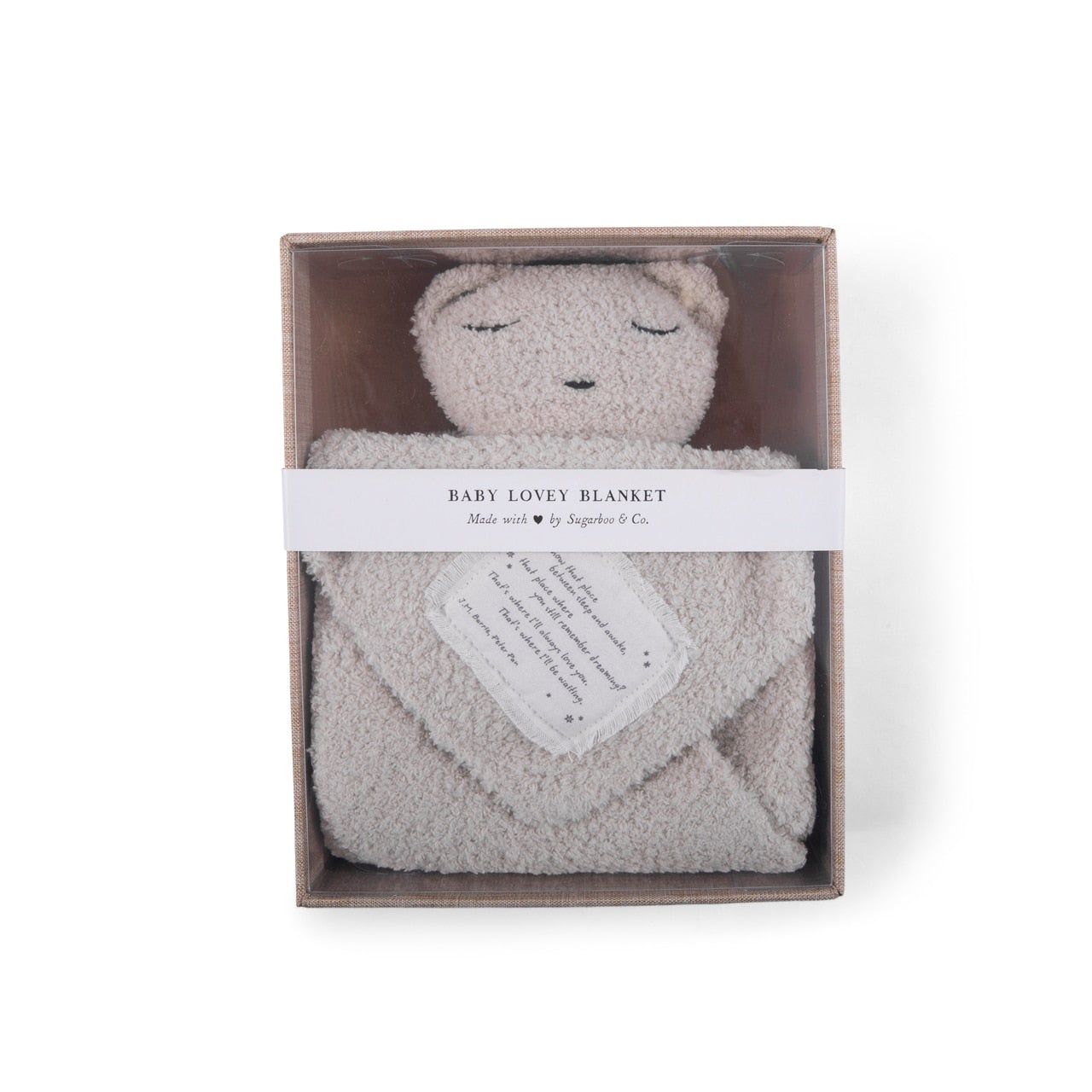 BABY LOVEY BLANKETS - YOU KNOW, QUOTE: OATMEAL