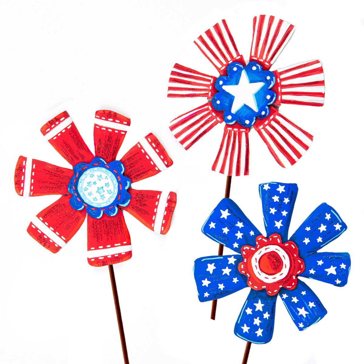 RIBBON FLOWERS S/3