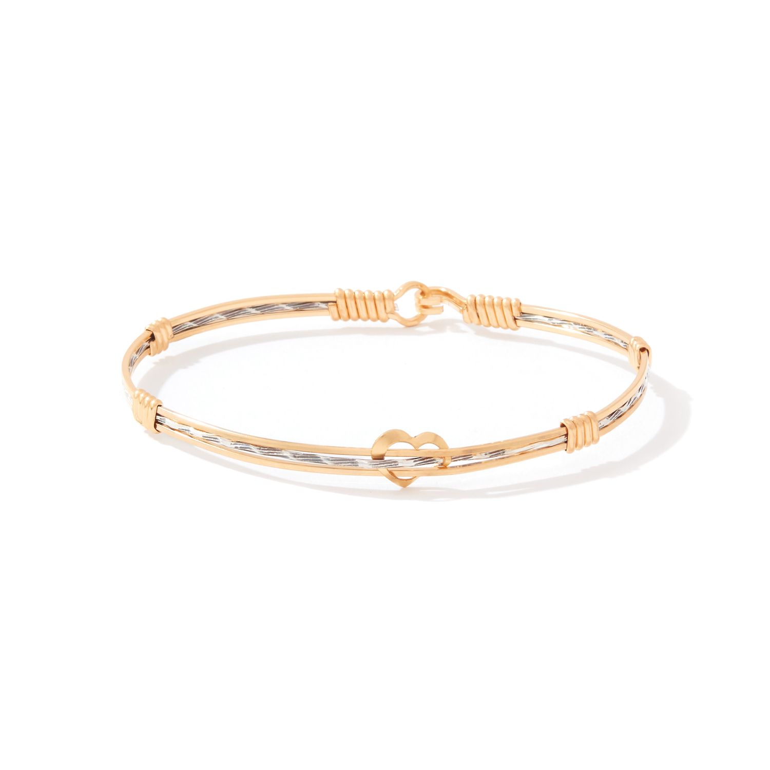 FROM THE HEART BRACELET 14K GOLD ARTIST WIRE AND SS