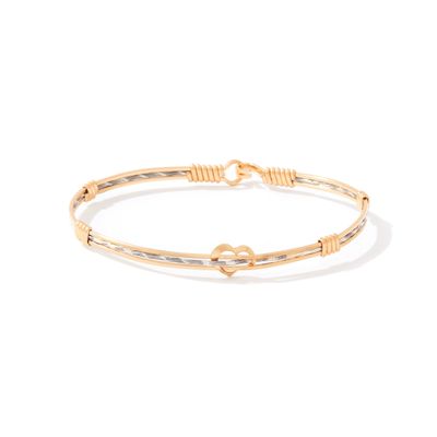 FROM THE HEART BRACELET 14K GOLD ARTIST WIRE AND SS