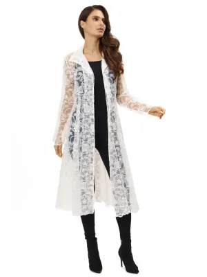 WHITE LACE DUSTER