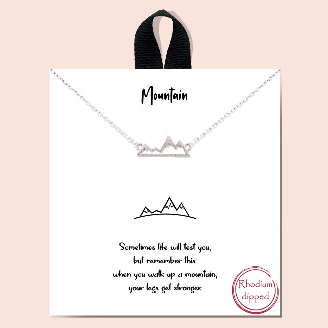 MOUNTAIN NECKLACE, Color: SILVER