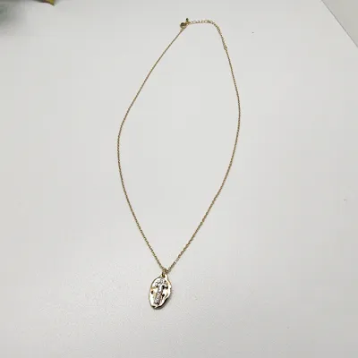 Faith Two Tone Cross Necklace