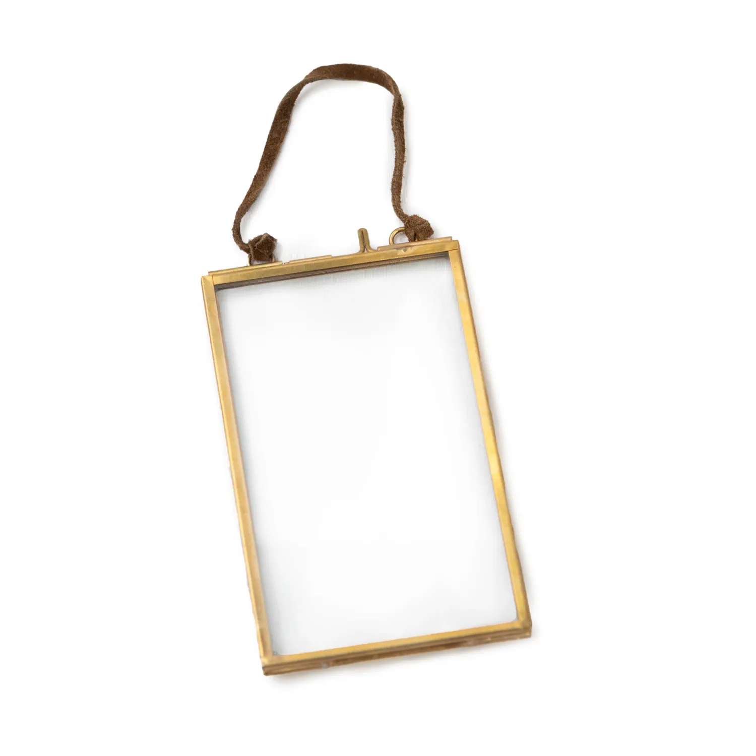 BRASS PICTURE FRAME - VERTICAL - 3X5