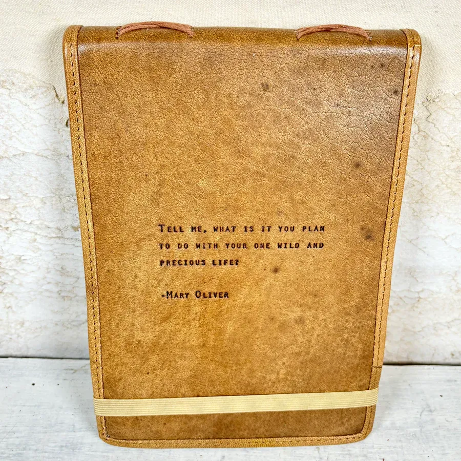 MARY OLIVER LEATHER JOURNAL
