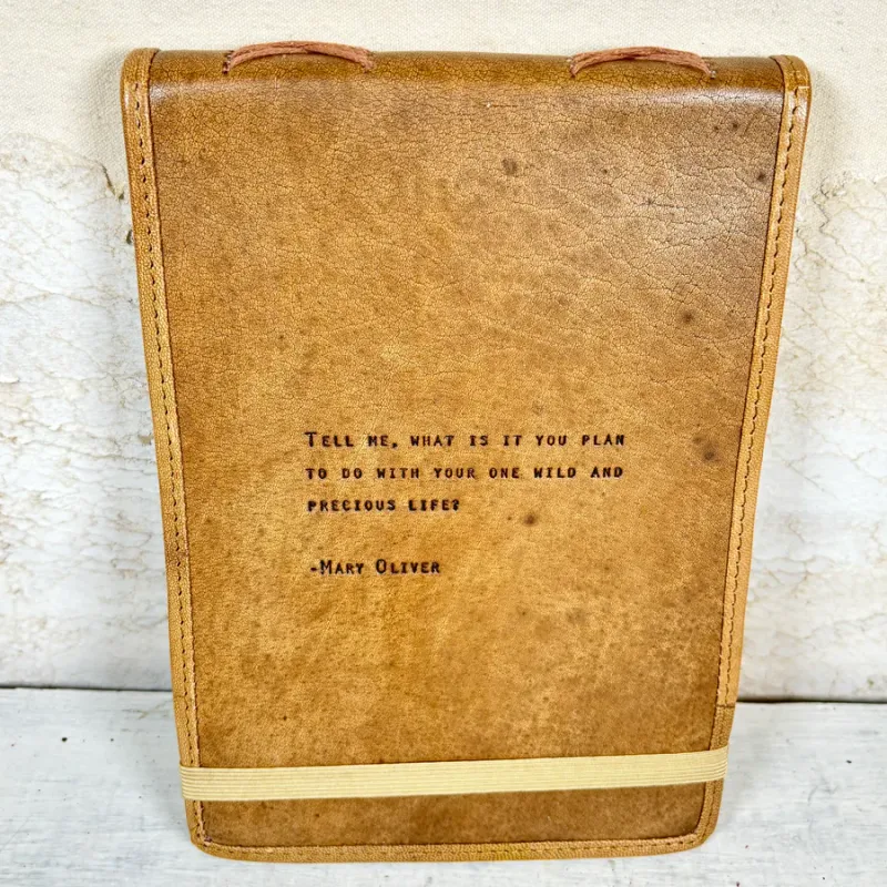 MARY OLIVER LEATHER JOURNAL