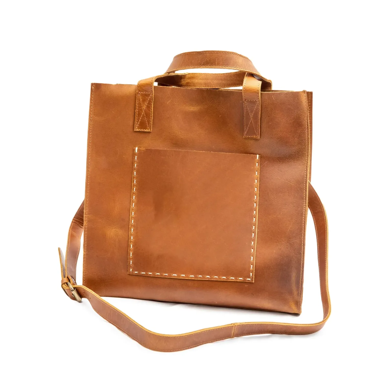 SABLE DISTRESSED LEATHER TOTE