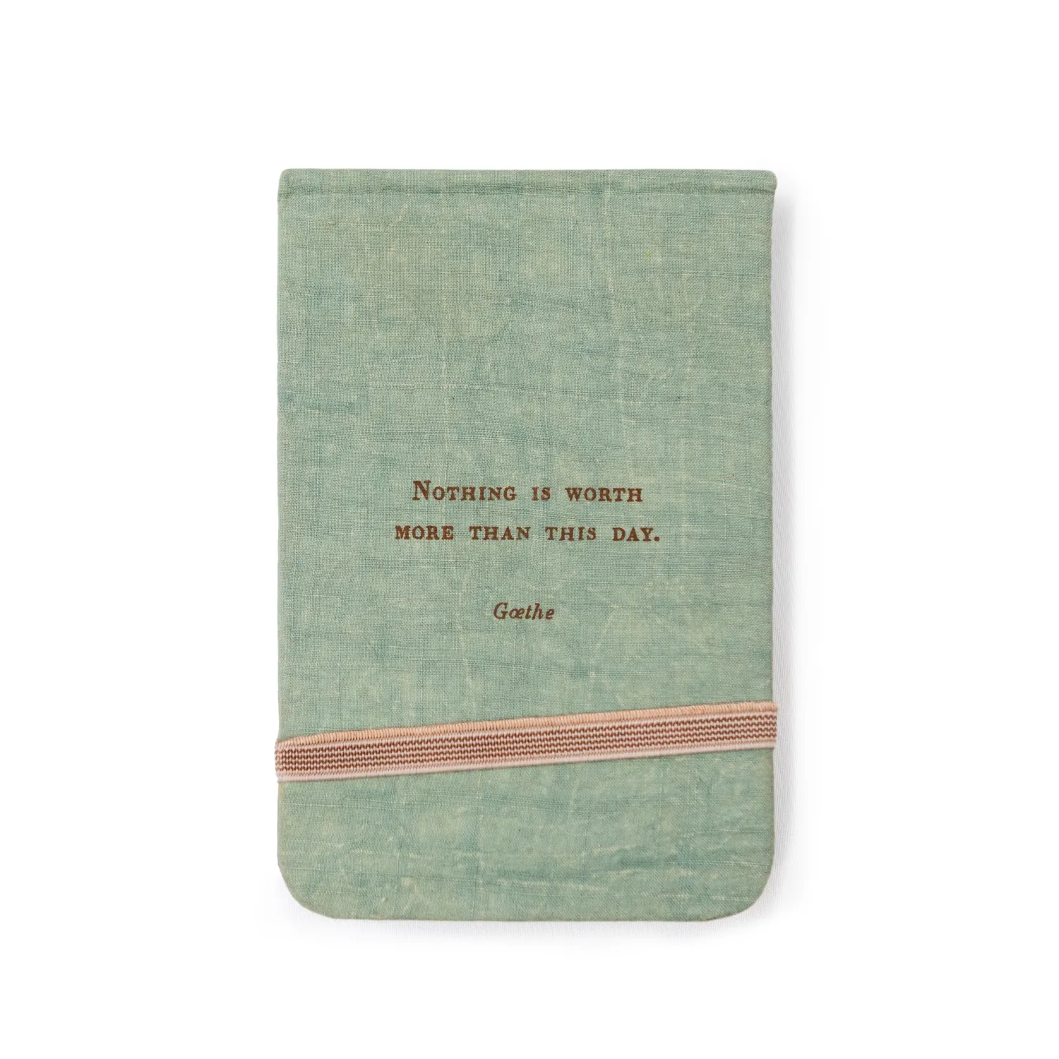 NOTHING IS WORTH MORE FABRIC NOTEBOOK