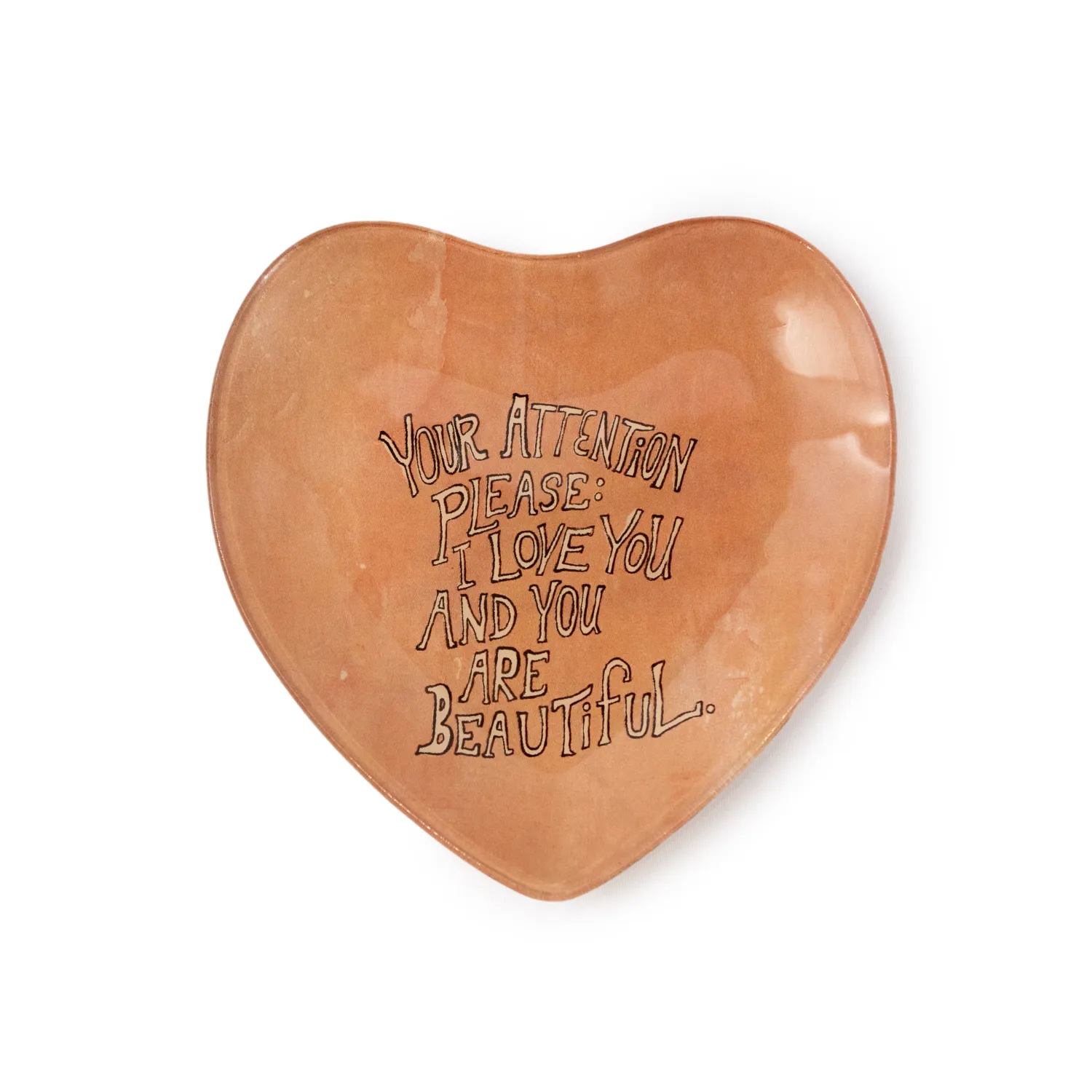 YOUR ATTENTION PLEASE DECOUPAGE PLATE