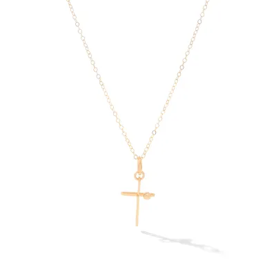 Love Lifted Me Pendant 14K artist wire w/gold filled bead