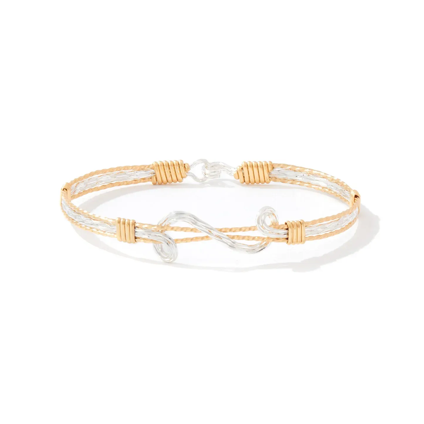 Through the Storm Bracelet 14K artist wire w/mirrored SS