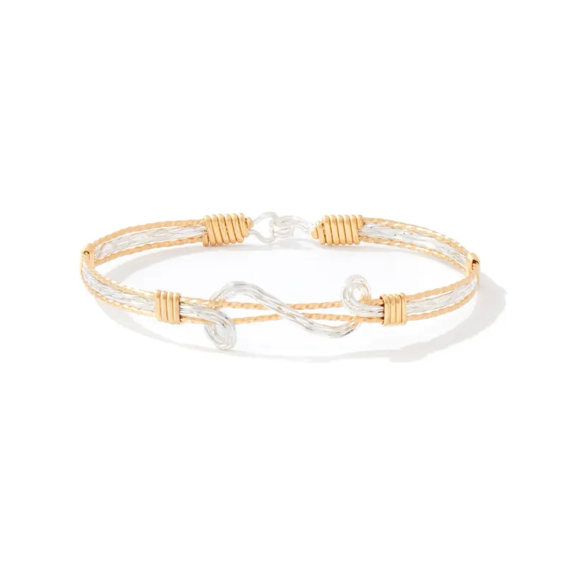 Through the Storm Bracelet 14K artist wire w/mirrored SS