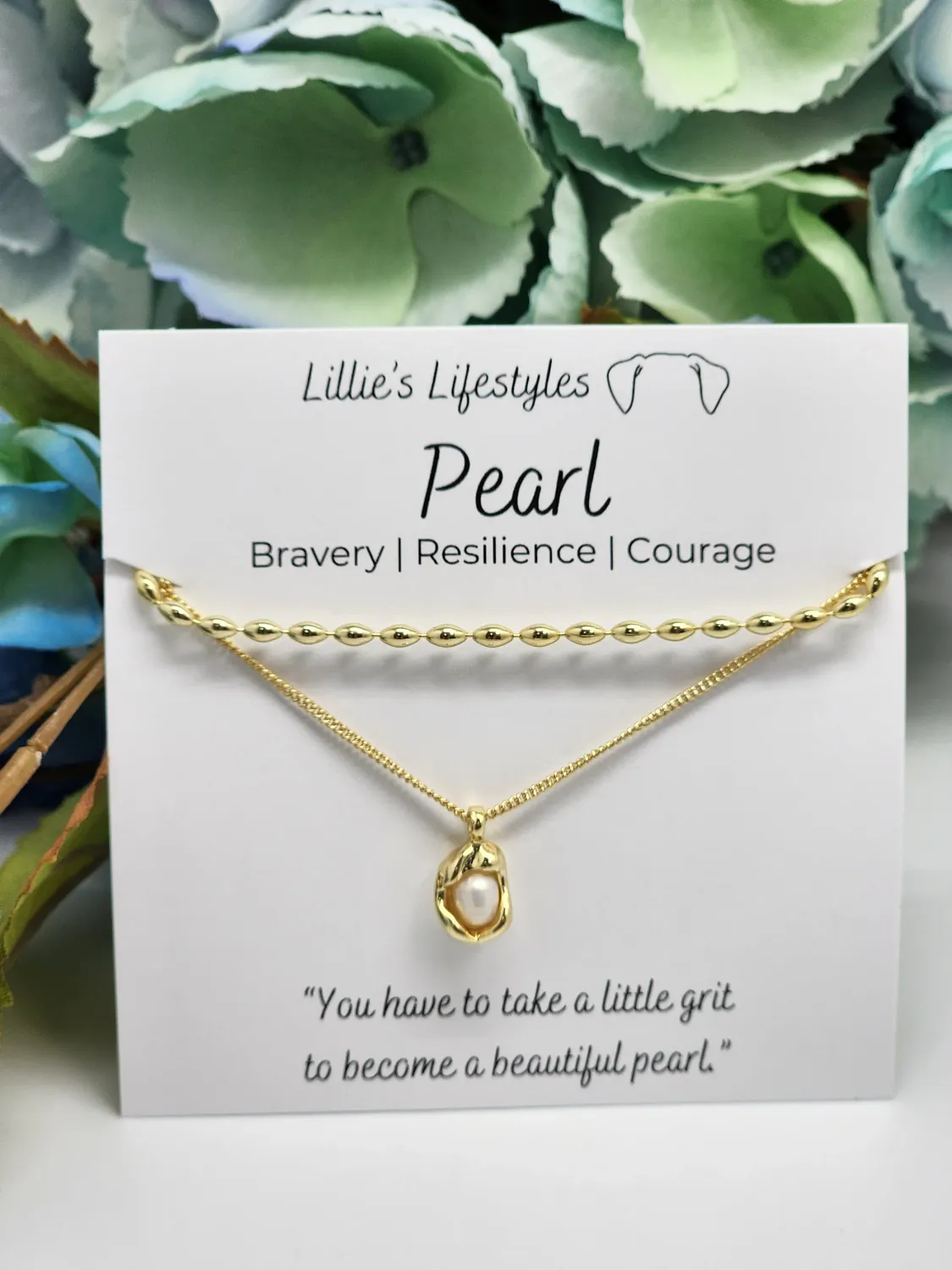 Pearl Layered, Color: Gold